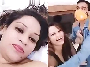 Marital affair in a hotel room with a Desi couple